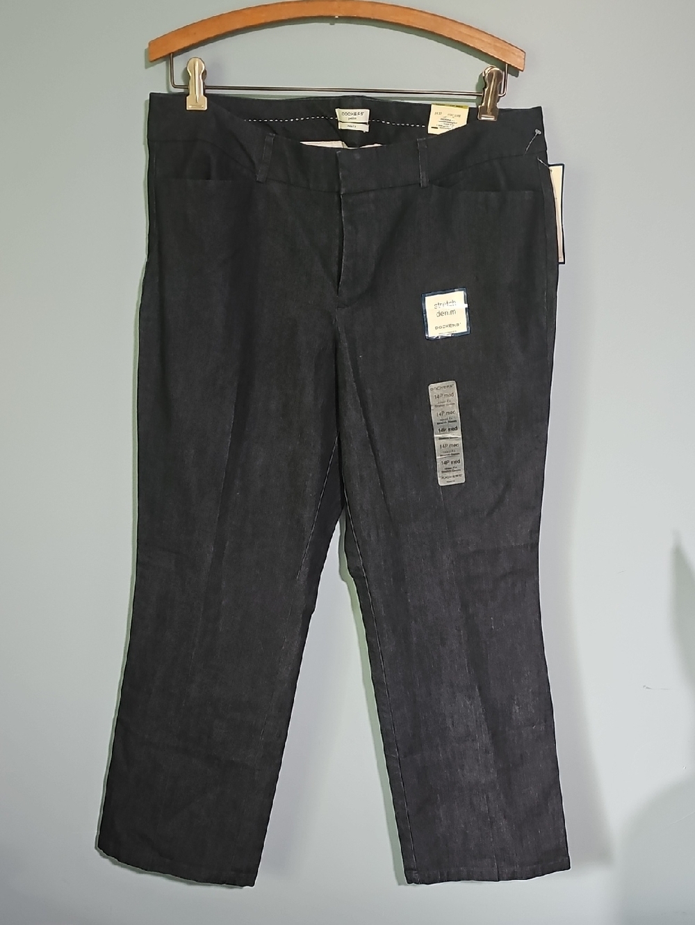 NWT Ideal Fit Stretch Denim Dockers Trousers Size 14 P